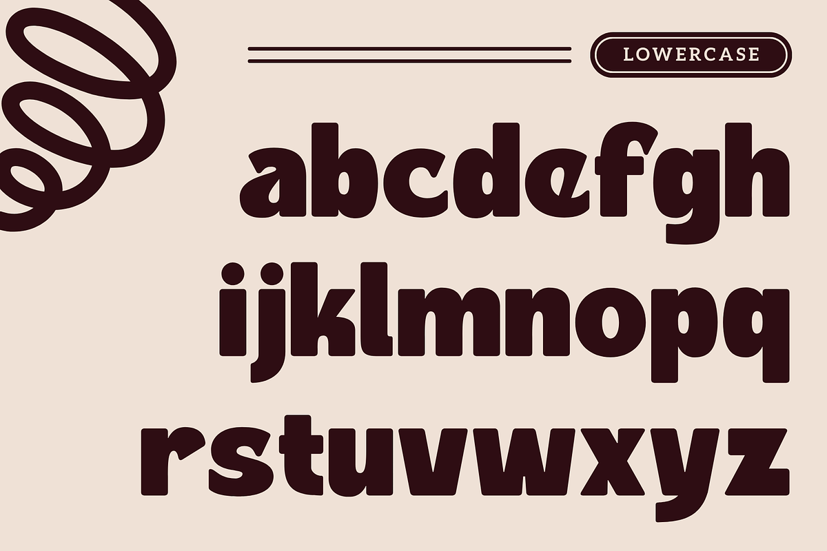 Flury Muffin - Food Logo Font, a Sans Serif Font by Nirmana Visual (Photo 6 of 13)
