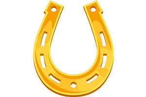 Llustration Of Horseshoe. Symbol Of