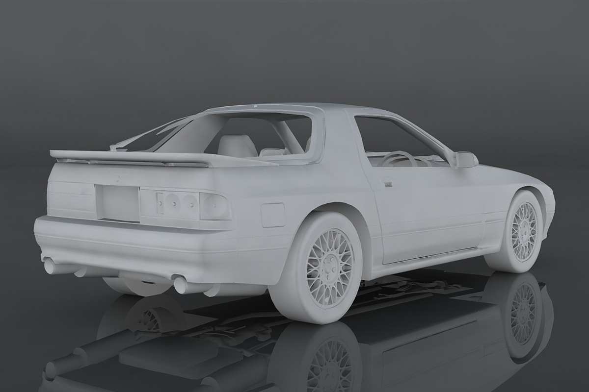 1990 Mazda RX-7, a Cars & Vehicle 3D Model by valtriiu (Photo 9 of 12)