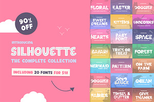 The Complete Silhouette Font Bundle