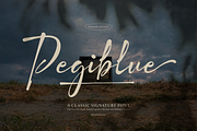Pegiblue | Classic Signature Font, a Font by Denustudios (Thumbnail 1 of 13)