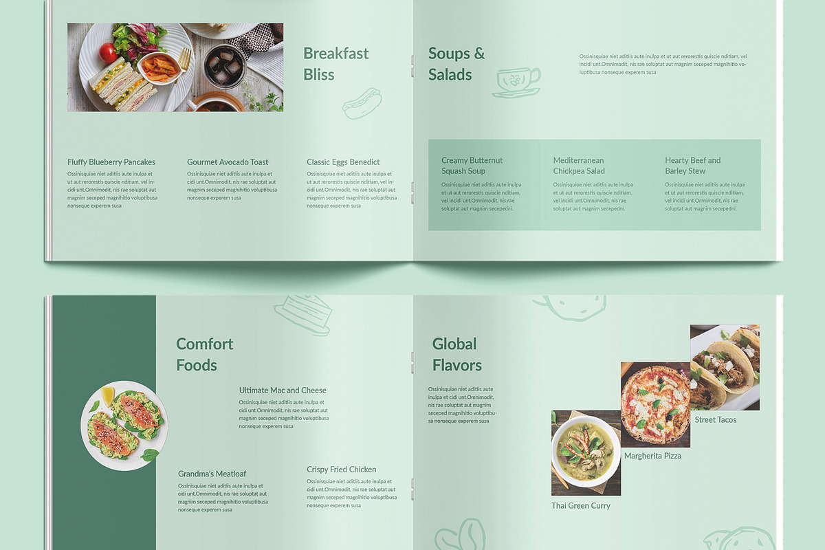 Professional Cookbook Recipe Layout, a Brochure Template by MightyDesign (Photo 4 of 9)