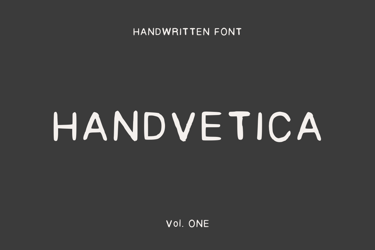 HANDVETICA – Handwritten Font, a Handwritten Font by Roooar Studio (Photo 3 of 5)