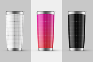 Stainless Thermos Tumbler Mockup