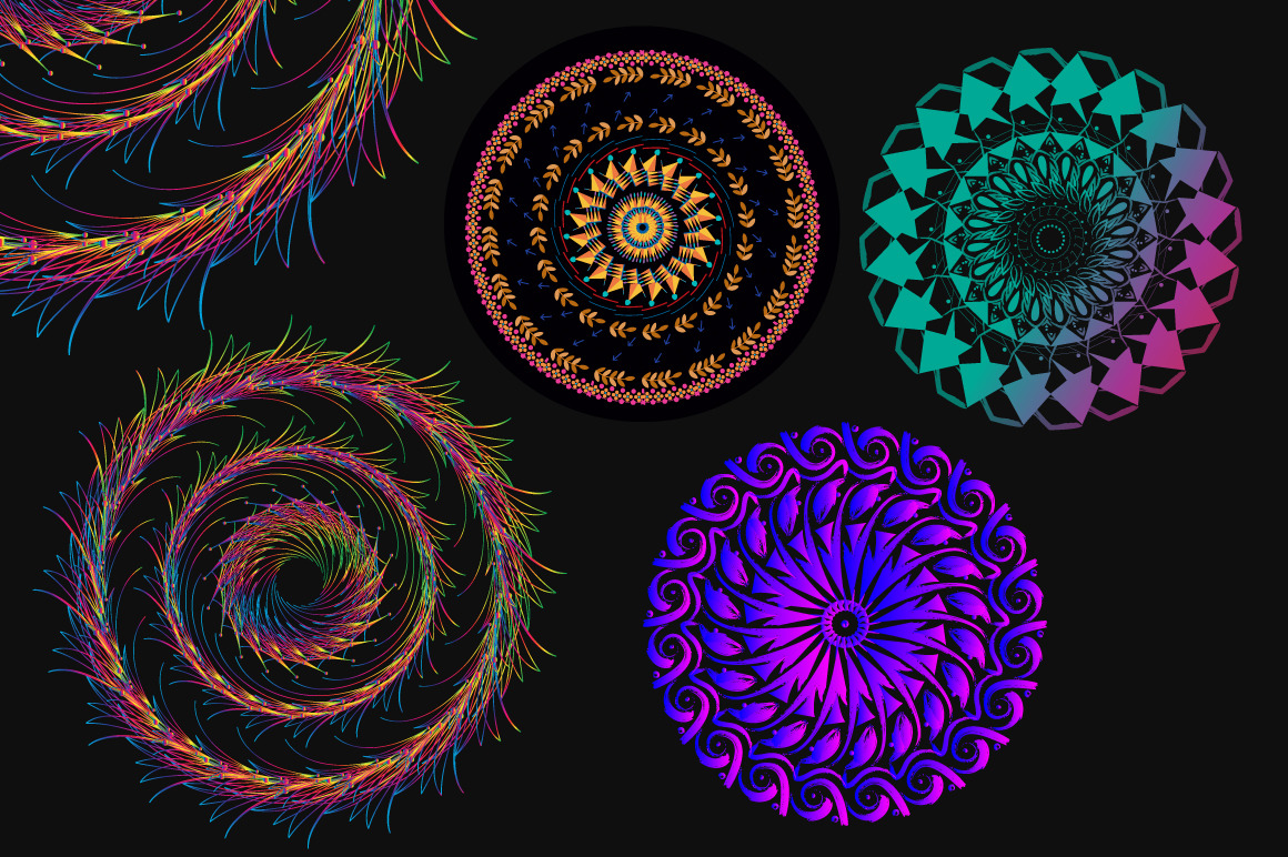 Alpona Vector Design, a Decorative Illustration by MRI STUDIO (Photo 6 of 6)