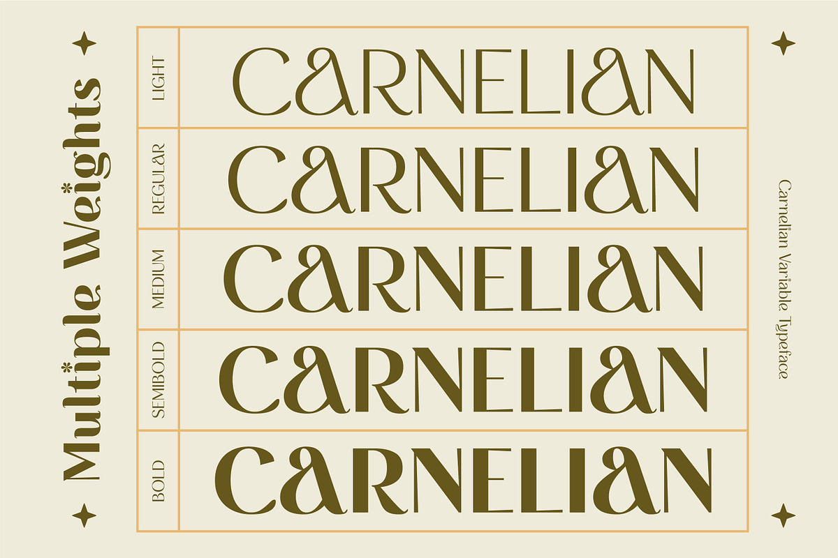 CARNELIAN - Display Variable Type, a Sans Serif Font by Artflorara (Photo 14 of 16)