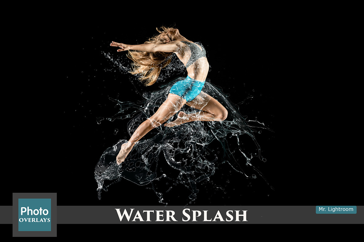 130 Water Splash Photo Overlays, a Layer Style Add-On by HappyNews