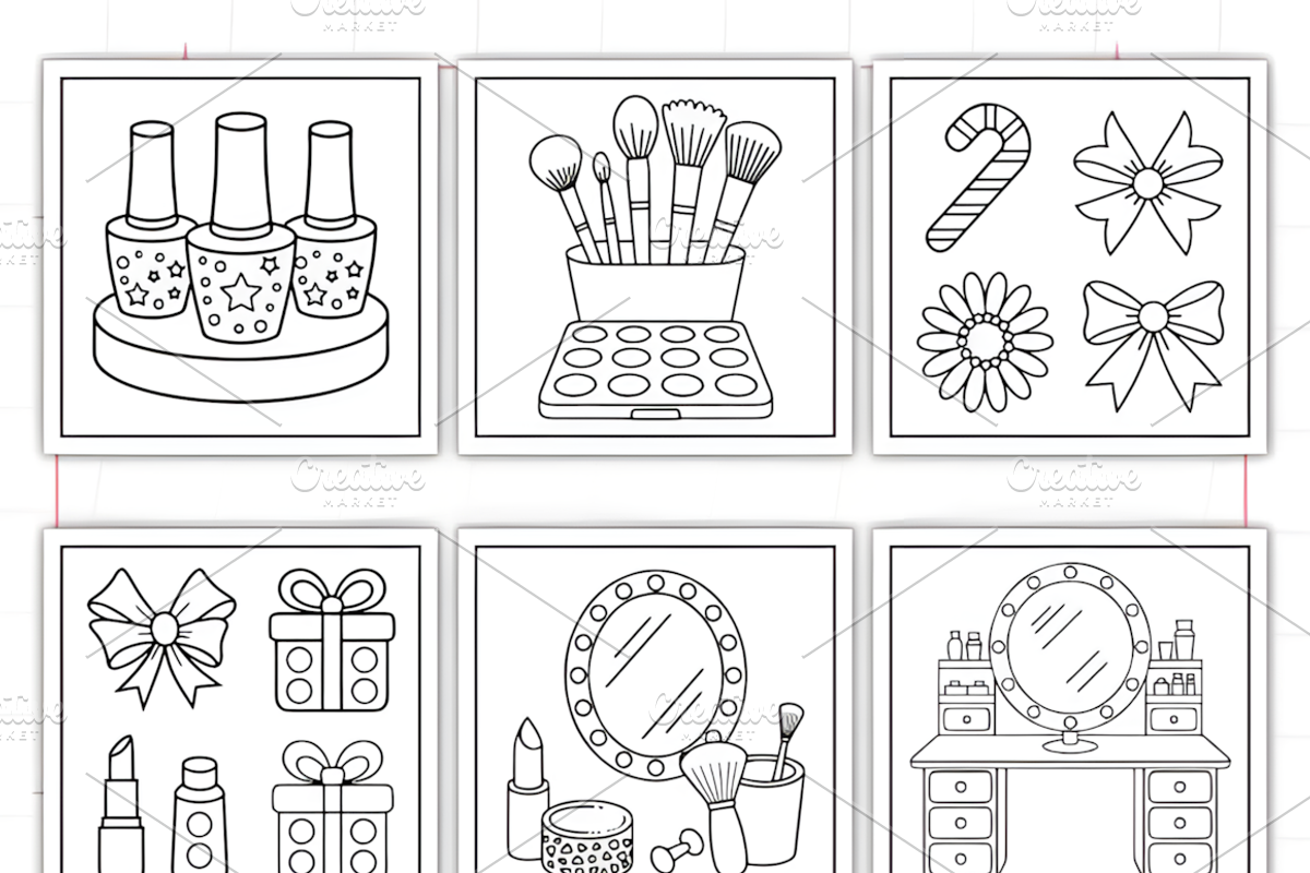 Dessert Bold and Easy Coloring Pages, a Decorative Illustration by Ink Gallery (Photo 7 of 8)