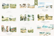 Watercolor Landscapes Bundle, a Decorative Illustration by PeDe Designs (Thumbnail 12 of 14)