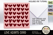 Love Hearts Card SVG Cutting File, an Invitation Template by Clikchic Designs (Thumbnail 1 of 5)
