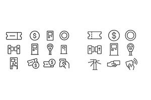 Set of web icons featuring various, a Technology Illustration by ZinetroN