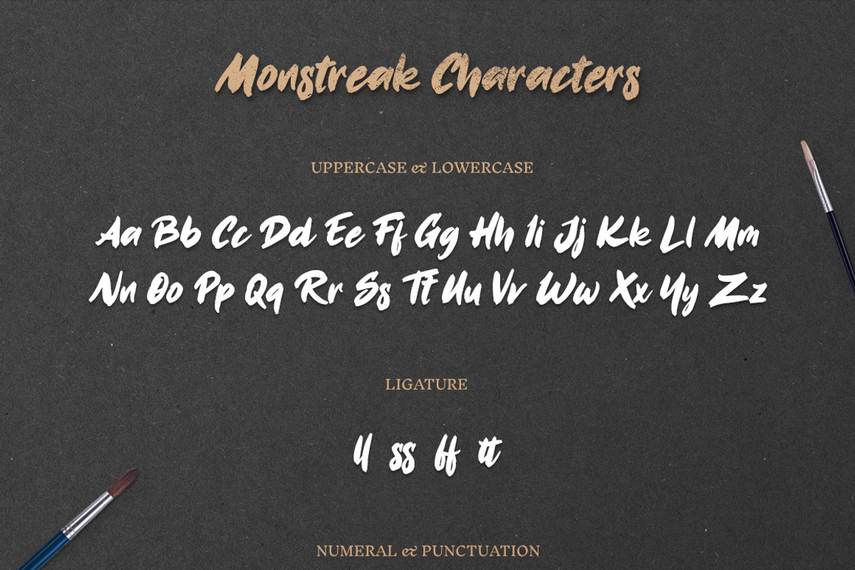 Monstreak - Display Font (75% OFF), a Font by Baliniz (Photo 7 of 7)