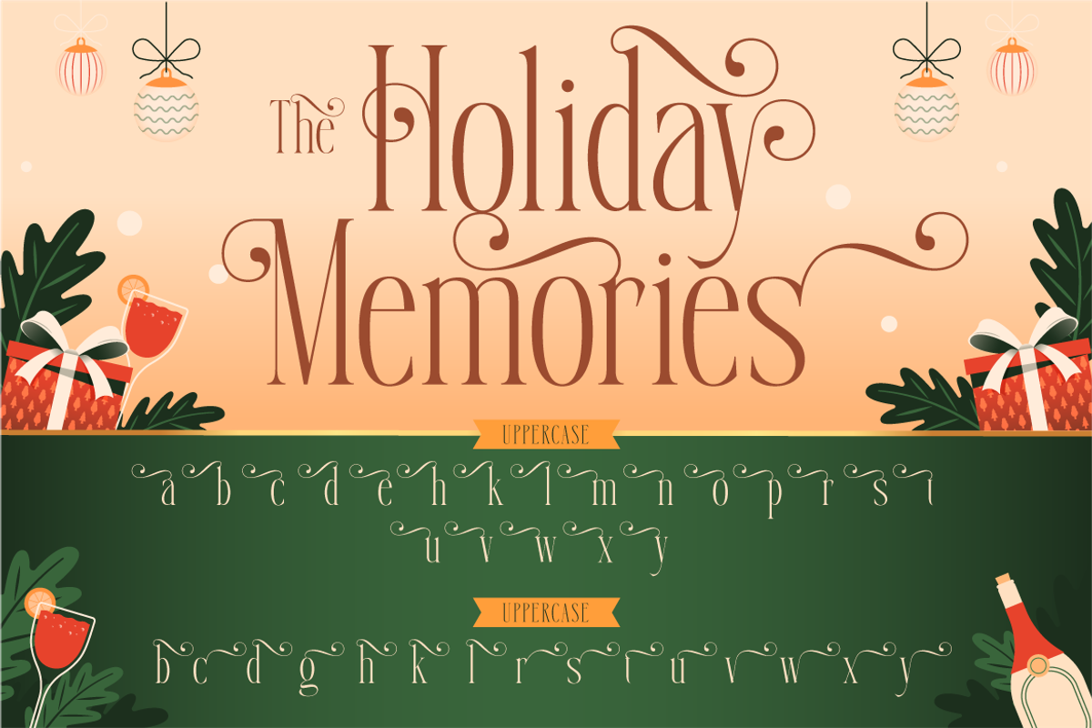 Gerabell - Condensed Christmas Serif, a Serif Font by Burntilldead (Photo 10 of 12)