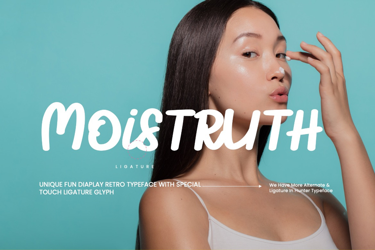 Moistruth - Fun Display Font, a Handwritten Font by Dhabee (Photo 6 of 12)