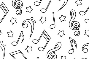 2 Seamless Musical Patterns