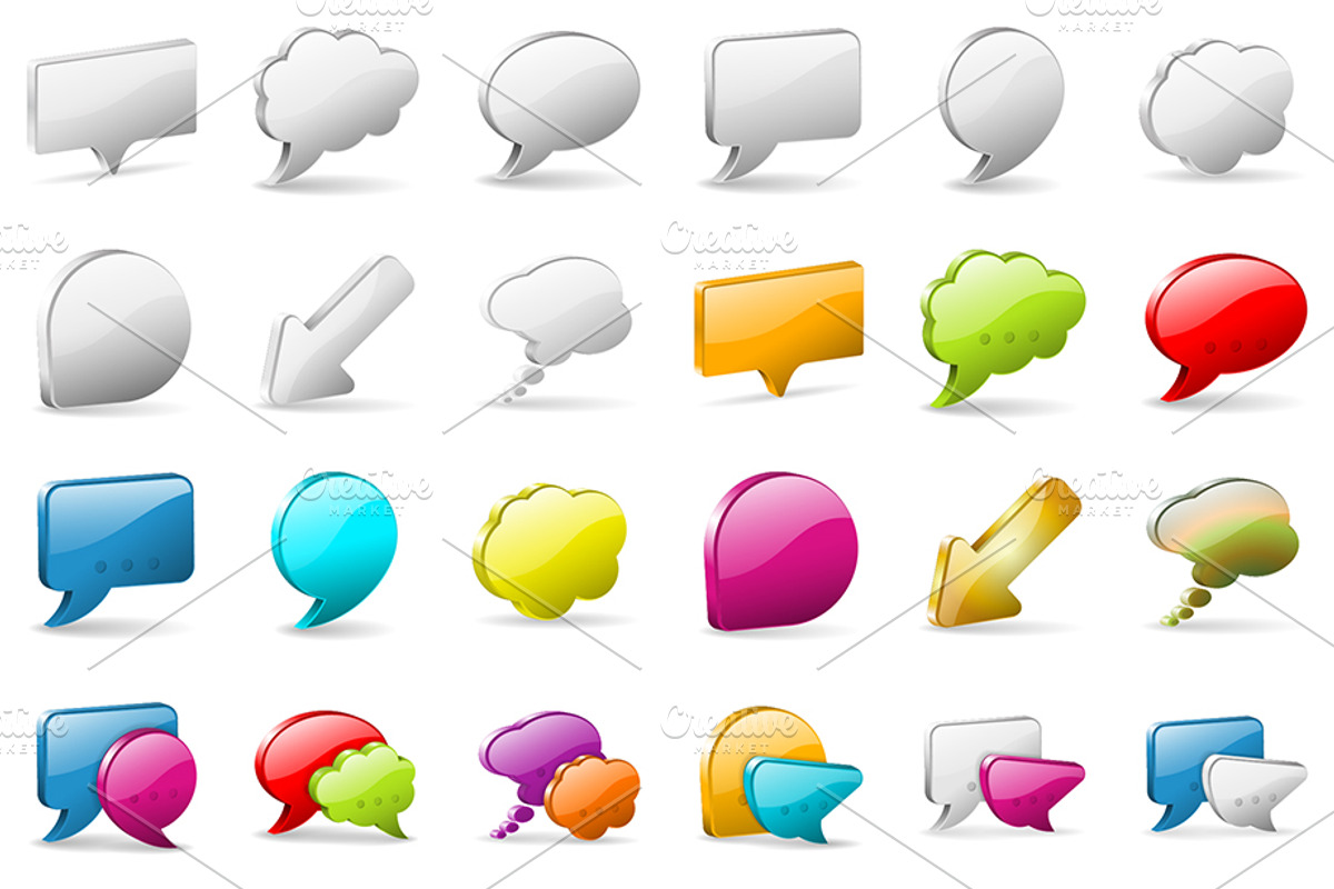 Collect Speech Bubbles, a Technology Illustration by TAlex (Photo 2 of 7)