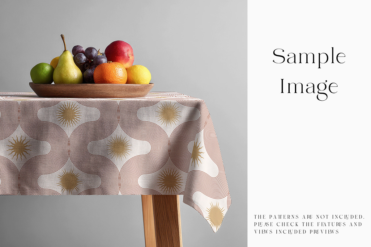 Square Tablecloth Mockups, a Household Mockup by mock-ups (Photo 4 of 28)
