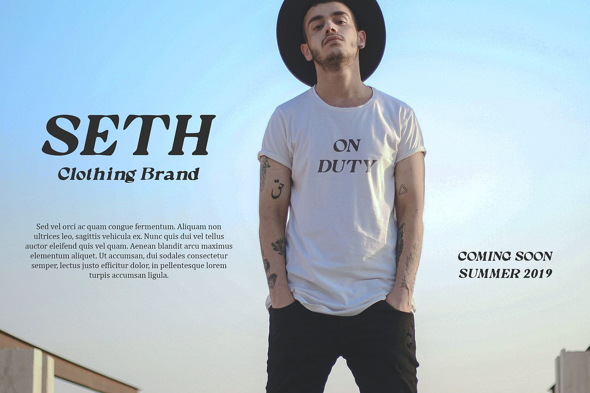 Gavency Blur, a Serif Font by Craft Supply Co. (Photo 6 of 8)