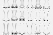 Realistic Nose Stamps for Procreate, a Brush Add-On by sundrameda (Thumbnail 2 of 3)
