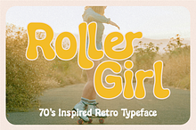 Roller Girl - Groovy Retro 70s Font