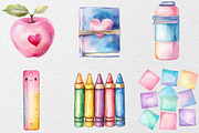 Cute Girly Back to School Clipart Bu, an Illustration by DreamCafeArt (Thumbnail 5 of 7)
