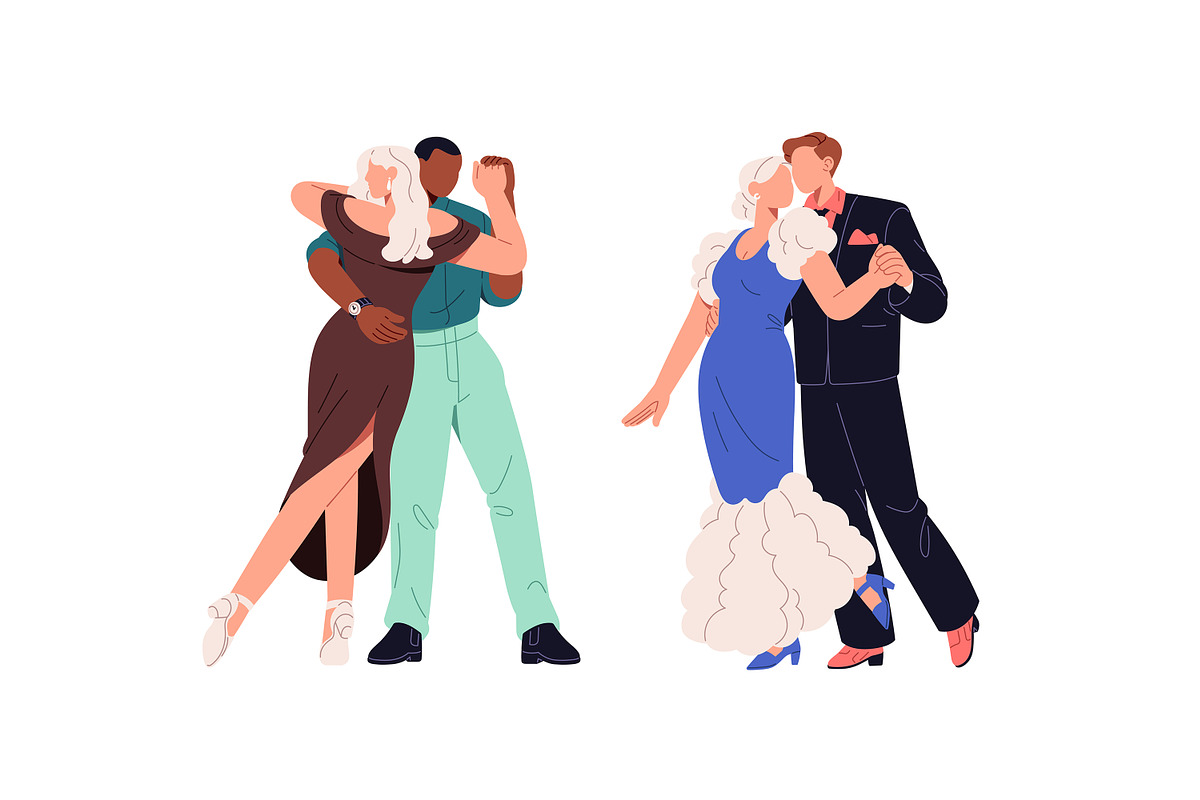 Couple dance set + promo posters, a Person Illustration by PaperTrident (Photo 6 of 8)