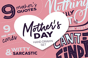 Mom's quotes | Hand drawn set