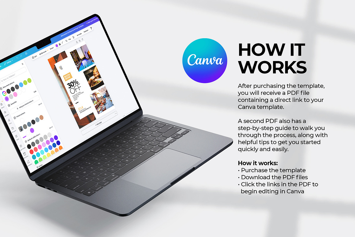 Hotel Discount A4 Flyer Canva & PSD, a Flyer Template by Vintage Impressions (Photo 3 of 6)
