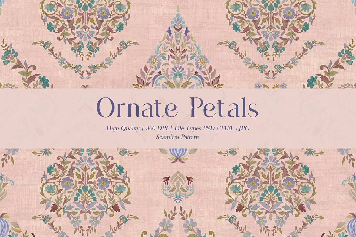 Ornate Petals Prints & Patterns, a Pattern Graphic by GND ART STUDIO (Photo 1 of 8)