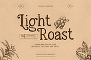 Light Roast | Handdrawn Vintage, a Sans Serif Font by Invasi Studio (Thumbnail 1 of 10)