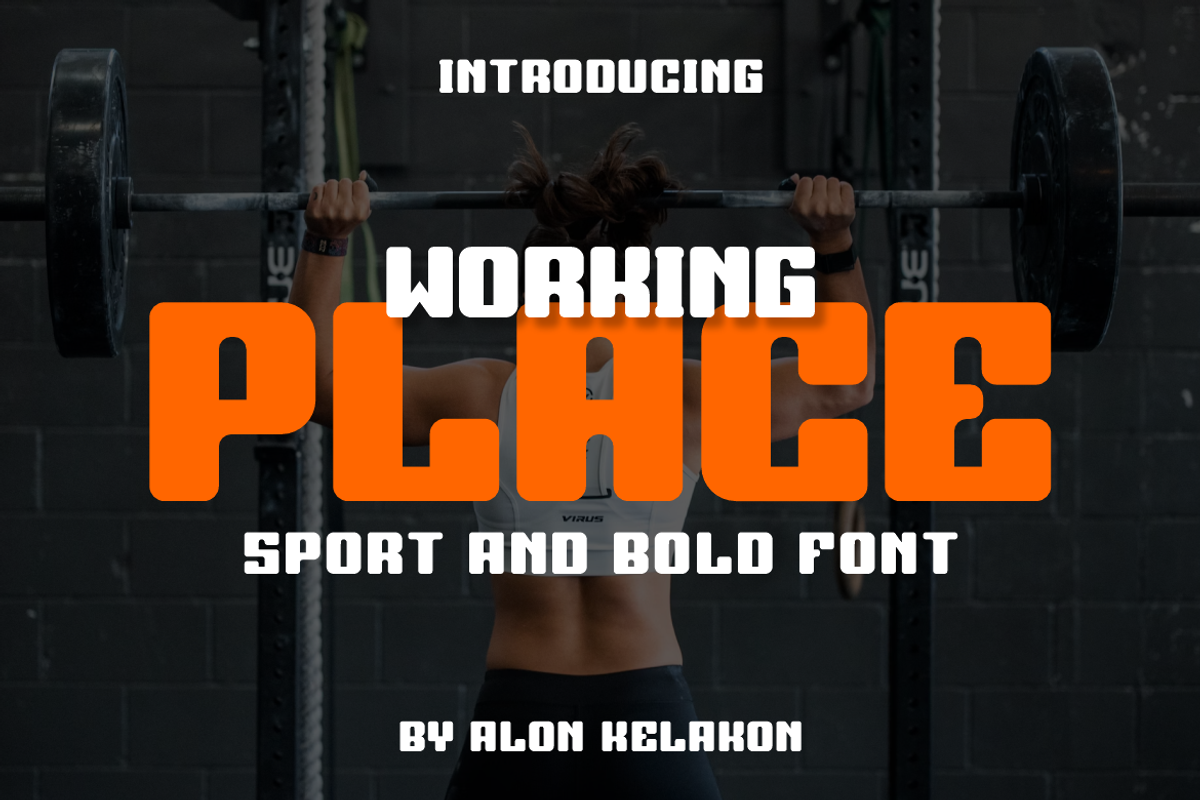 Working Place, a Sans Serif Font by alon kelakon (Photo 1 of 6)