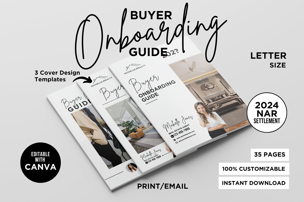 Realtor Onboarding Kit Canva Bundle, a Marketing Template by CreativeVinesStore (Photo 5 of 16)