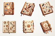 Boho Notebook PNG, Back To School, an Illustration by RobertsArt (Thumbnail 7 of 7)