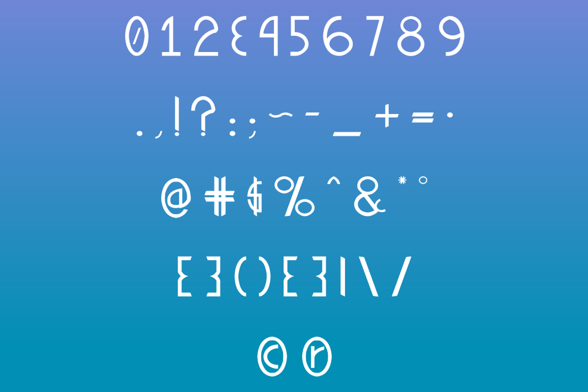 Dellis Typeface preview 4