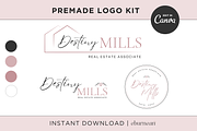Real Estate Logo Template Kit Canva, a Branding & Logo Template by Studio Eburnean (Thumbnail 1 of 4)