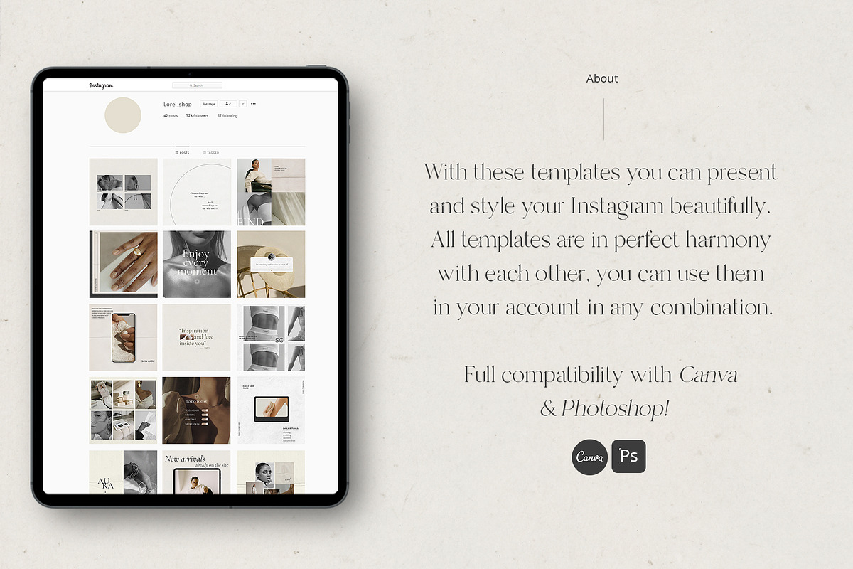 CANVA & PS/Paper love Instagram pack, a Social Media Template by Simple có (Photo 2 of 11)