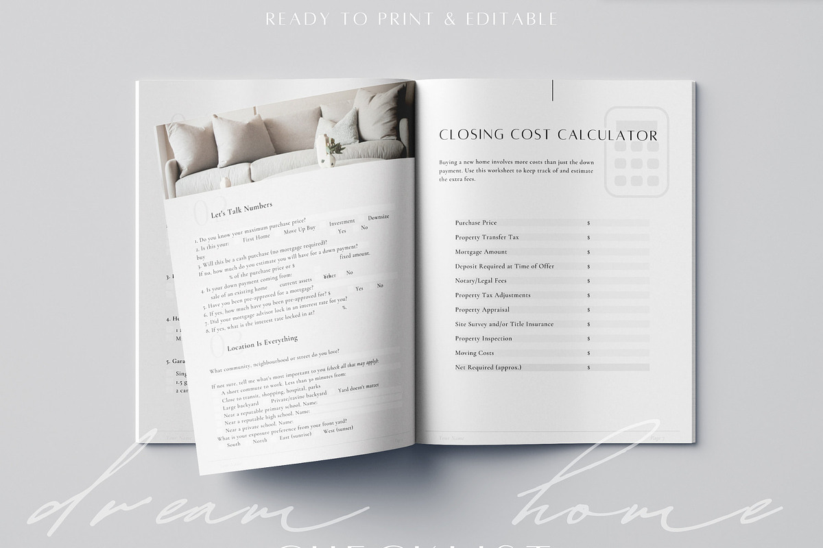 2 Real Estate Buyer Seller Checklist, a Marketing Template by ZoaniDesign (Photo 6 of 10)
