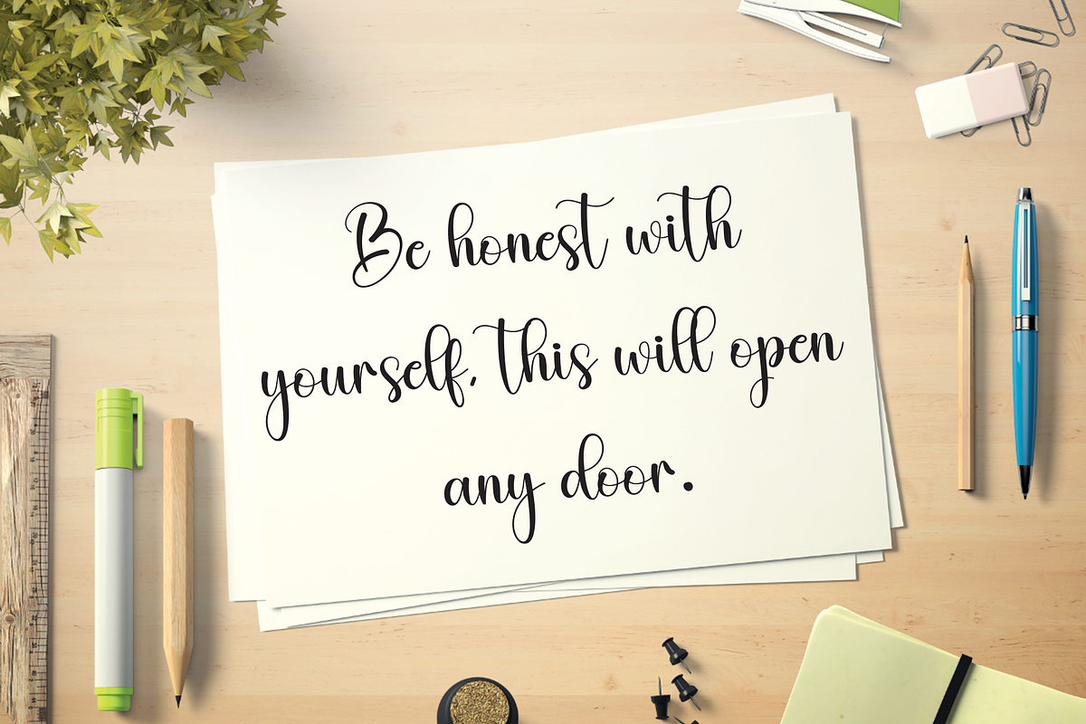 College | Script Font, a Handwritten Font by Scratchones (Photo 4 of 9)