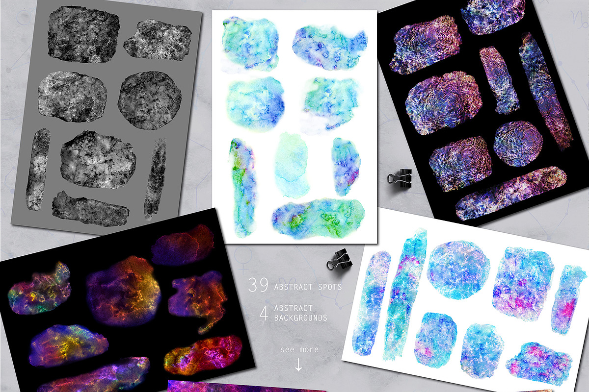 Minerals and space. Astrology set, an Object Graphic by white angel arts (Photo 17 of 20)