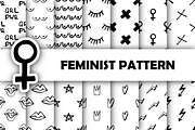 Modern Feminist Seamless Patterns, a Pattern Graphic by fancykeith (Thumbnail 1 of 4)