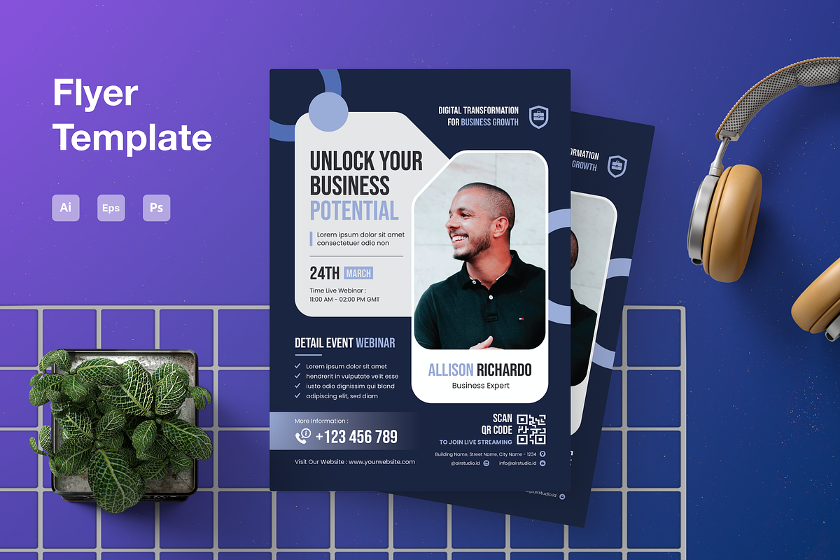 Business Workshop Flyer, a Flyer Template by Annora Studio (Photo 1 of 5)