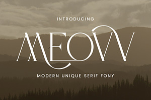 Meovv Serif - Modern Unique Font