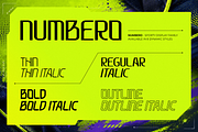 Numbero – Sporty Sans Serif, a Sans Serif Font by figuree studio (Thumbnail 3 of 10)
