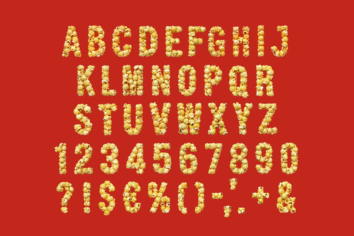 Golden Popcorn Font, a Sans Serif Font by Handmadefont (Photo 2 of 13)