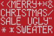 Сhristmas Knitted Font, a Symbol Font by Artolus (Thumbnail 3 of 9)