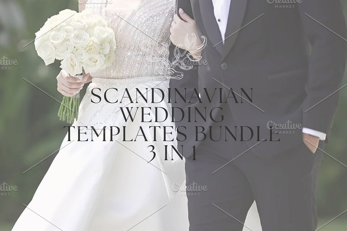 Scandinavian WeddingTemplates Bundle, a Social Media Template by Alisa Mikibith Art (Photo 4 of 23)