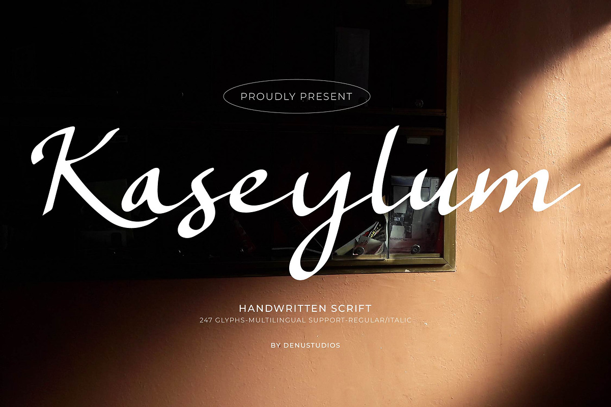 Kaseylum Script Font, a Script Font by Denustudios (Photo 1 of 14)