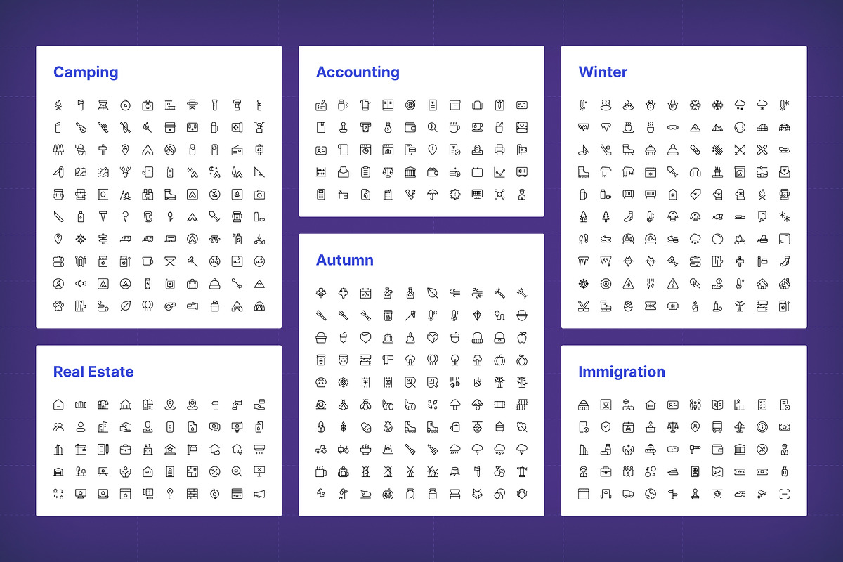 Iconia Pro — 32,000+ Icon in 6 Style, an Icon by Kawalan Studio (Photo 12 of 13)