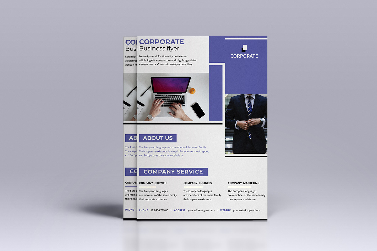 Corporate Business Flyer Template, a Flyer Template by UI_Expert (Photo 2 of 3)