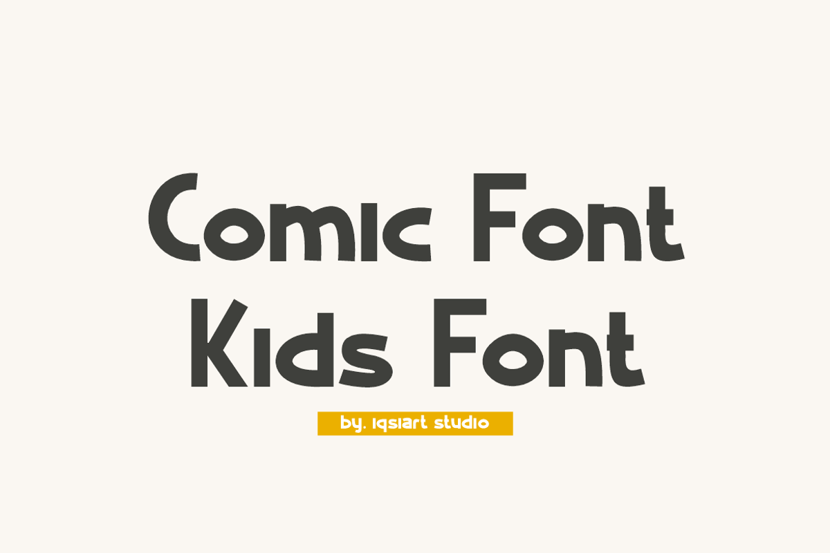 Golgosa - Comic & Kids Font, a Sans Serif Font by Iqsiart Studio (Photo 2 of 7)